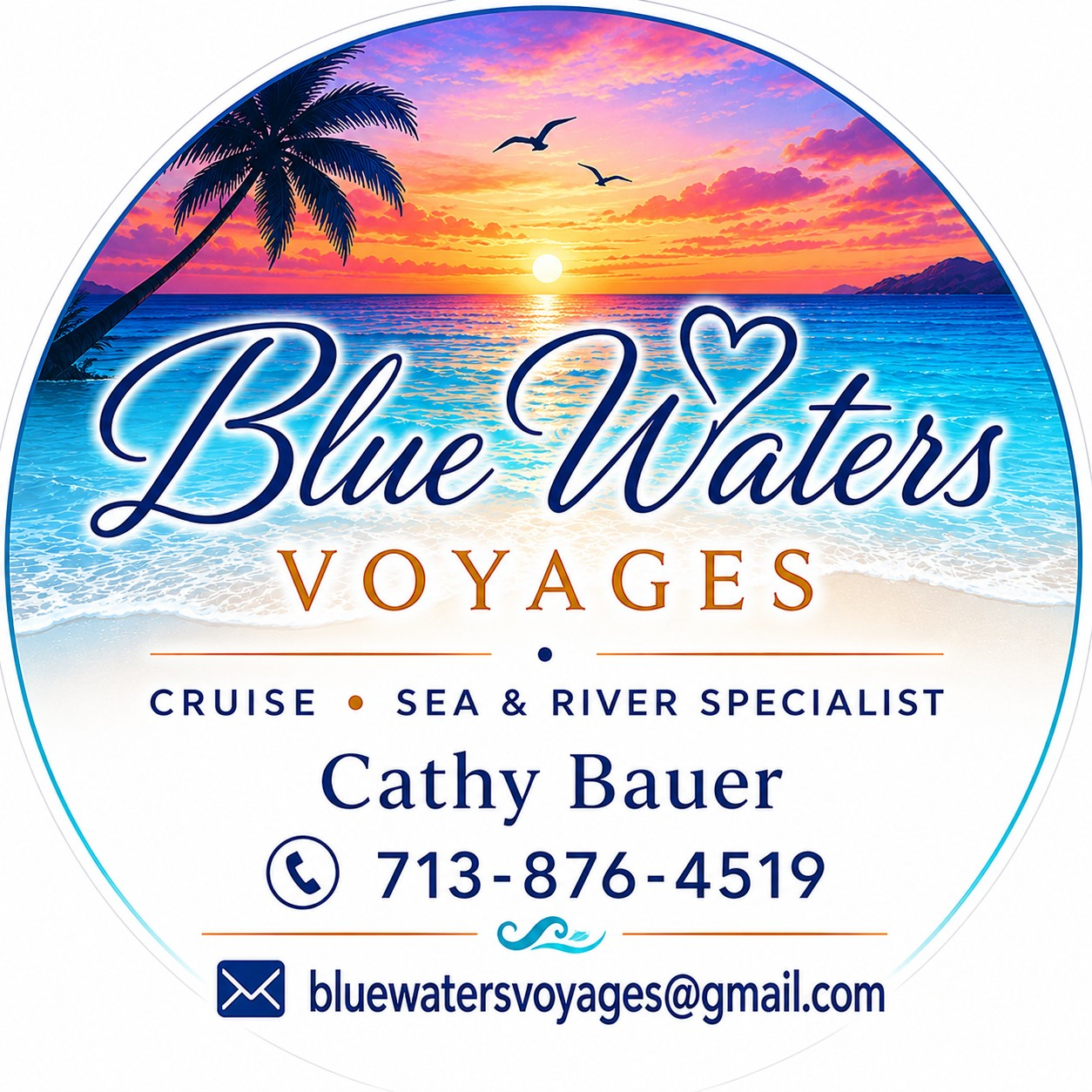 Blue Waters Voyages logo